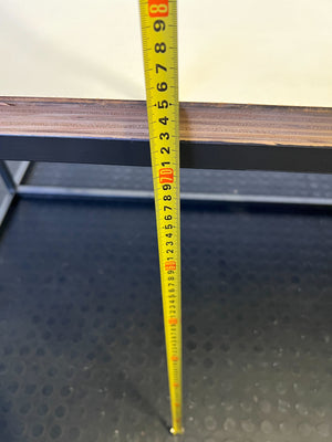 Stylish Modern Cream and Wood Dining Table with Metal Frame 120 BY 240 - REDUCED