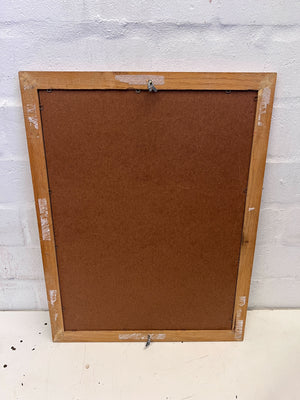 Classic Wooden Framed Wall Mirror – Slight Wear & Tear 68 x 52cm