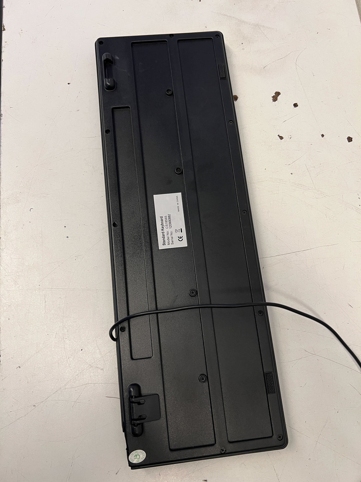 Compact Black Wired Keyboard - Reliable Performance for Home or Office - 2ndhandwarehouse.com