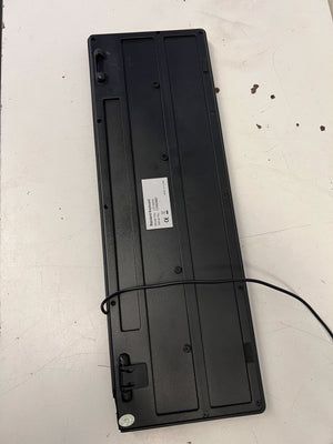 Compact Black Wired Keyboard - Reliable Performance for Home or Office - 2ndhandwarehouse.com