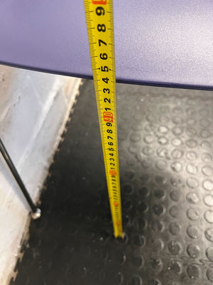 Stylish Purple Plastic Chair with Chrome Legs – Minor Wear