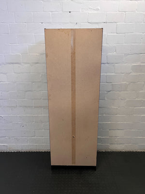 Modern Dark Brown Bookshelf with Doors and Minor Marks - REDUCED