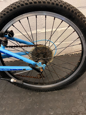 Blue Avalanche Mountain Bike - Youth Size with Minor Scratches