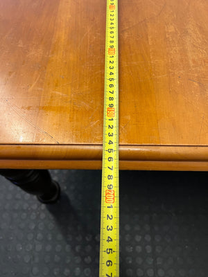 Rustic Solid Wood Dining Table with Turned Legs - REDUCED