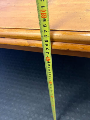 Rustic Solid Wood Dining Table with Turned Legs - REDUCED