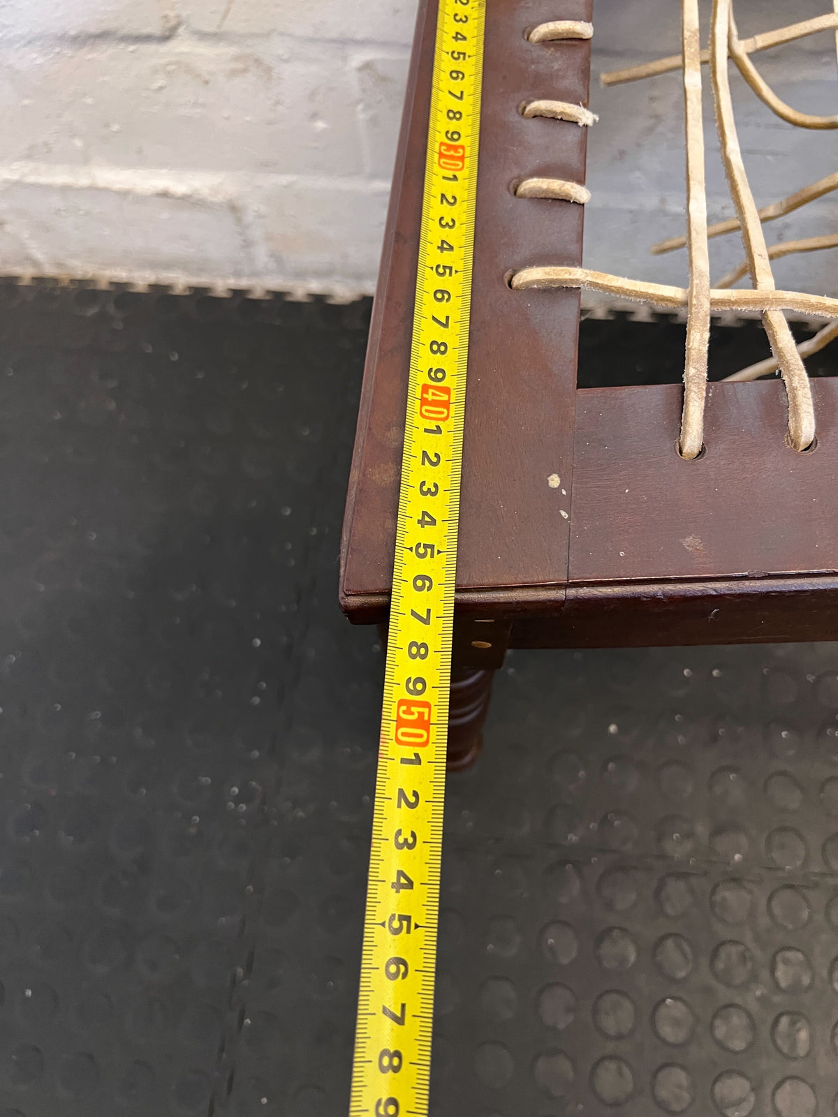 Charming Vintage Wooden Chair with Caned Seat – Rustic Appeal