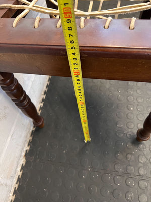 Charming Vintage Wooden Chair with Caned Seat – Rustic Appeal