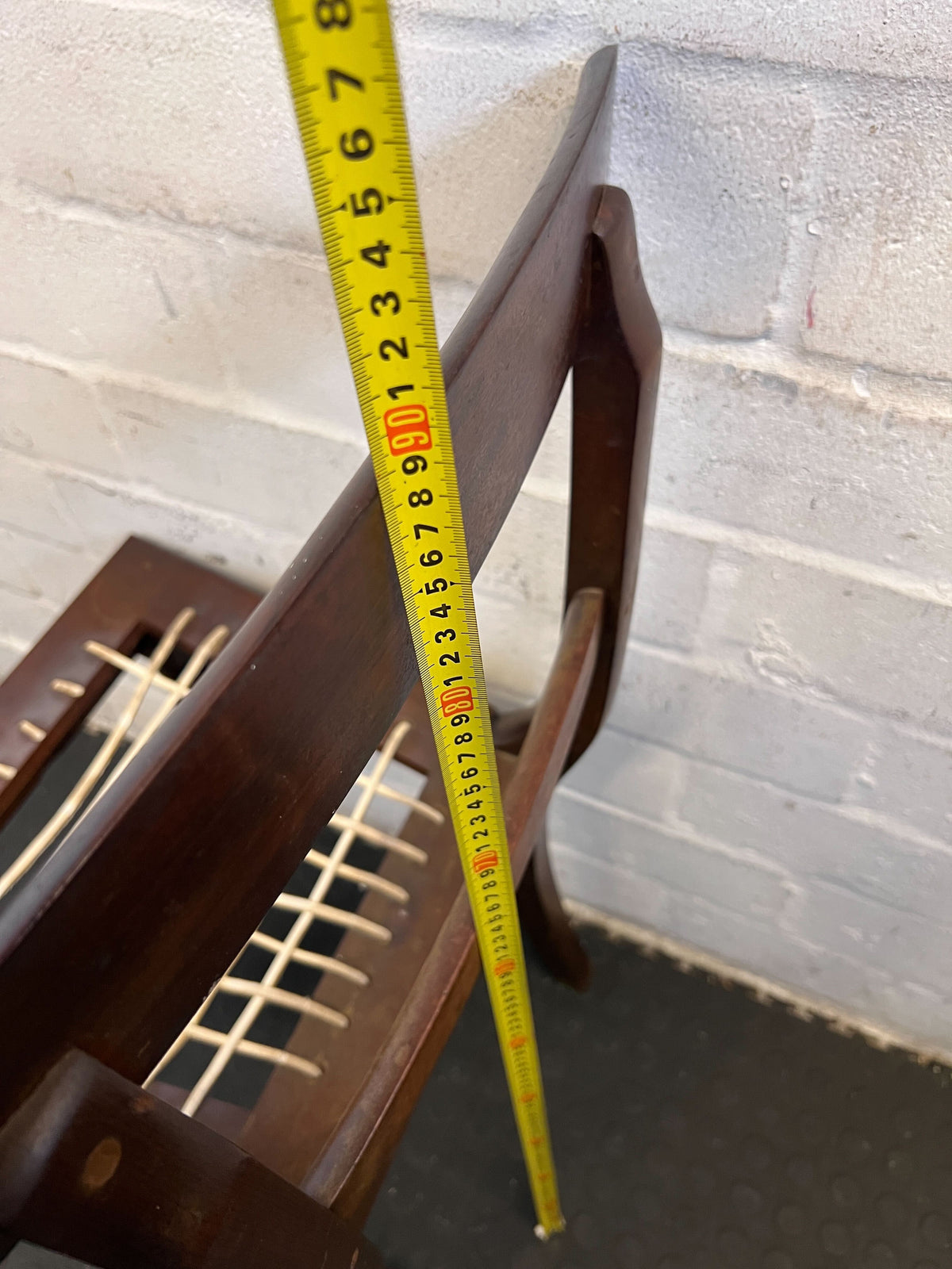 Charming Vintage Wooden Chair with Caned Seat – Rustic Appeal