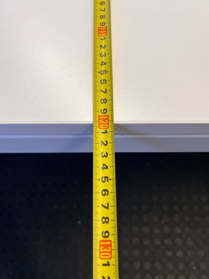 Modern White Rectangular Dining Table with Minor Scratches