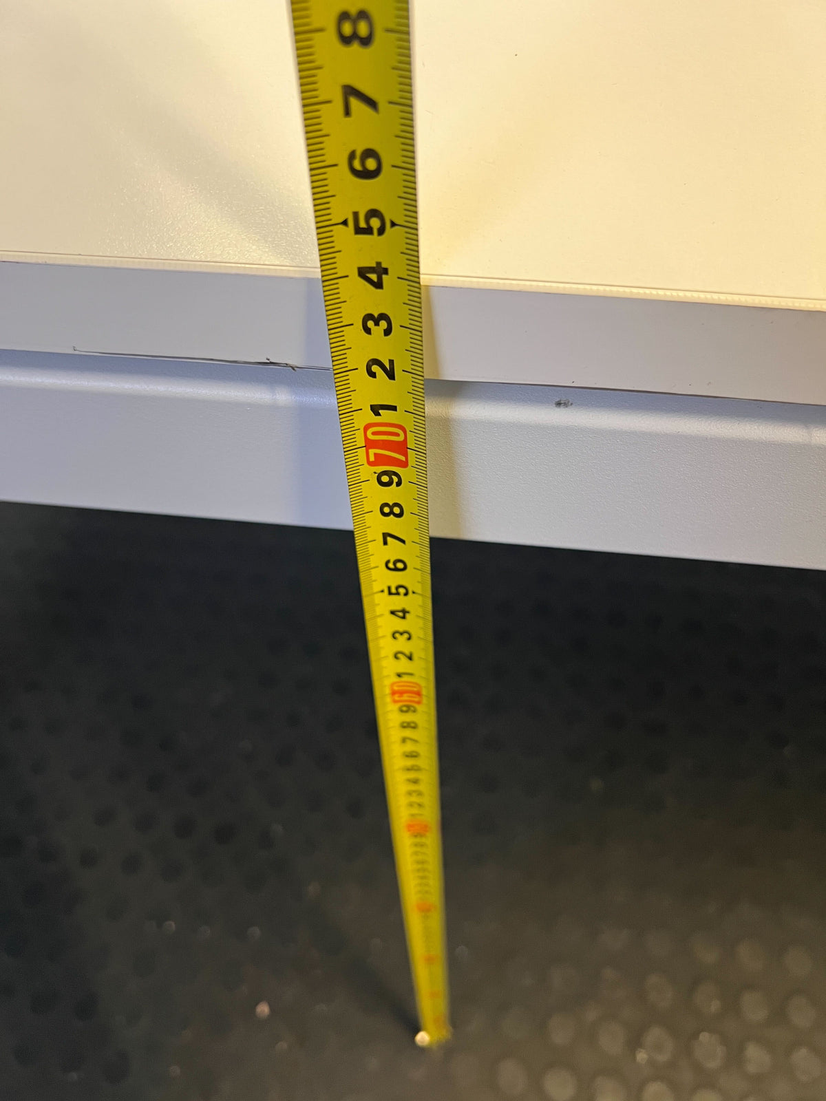 Modern White Rectangular Dining Table with Minor Scratches