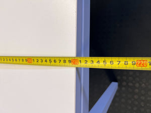 Modern White Office Desk with Curved Top – Great Condition