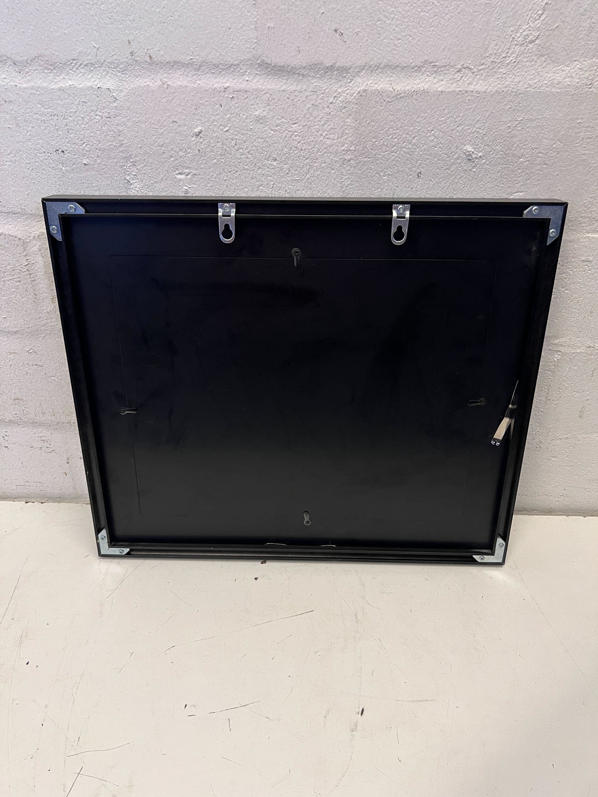 Framed Art Print of Hands Working on a Brown Laptop - 2ndhandwarehouse.com