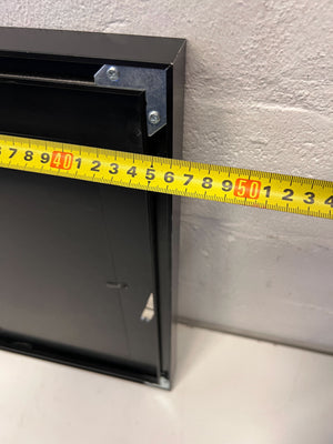 Framed Art Print of Hands Working on a Brown Laptop - 2ndhandwarehouse.com