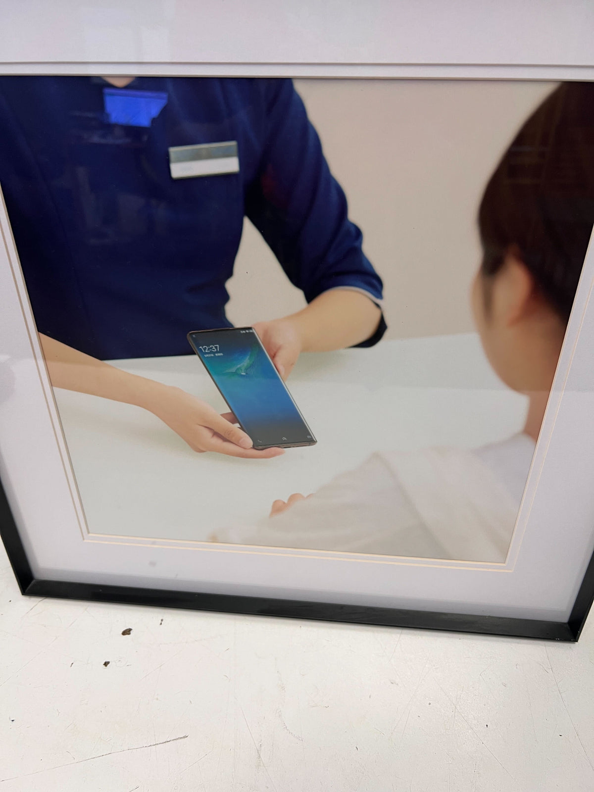 Framed Contemporary Art Print - Black Frame, Stylish Design - 2ndhandwarehouse.com