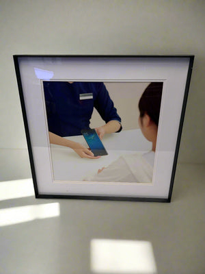 Framed Contemporary Art Print - Black Frame, Stylish Design - 2ndhandwarehouse.com