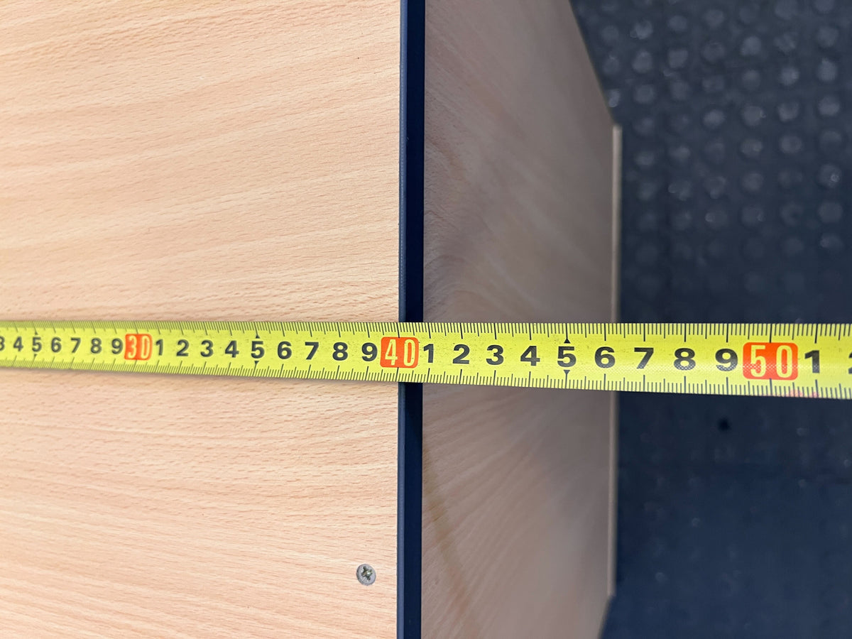 Modern Wooden Filing Cabinet with Lockable Drawer - Light Wood Finish