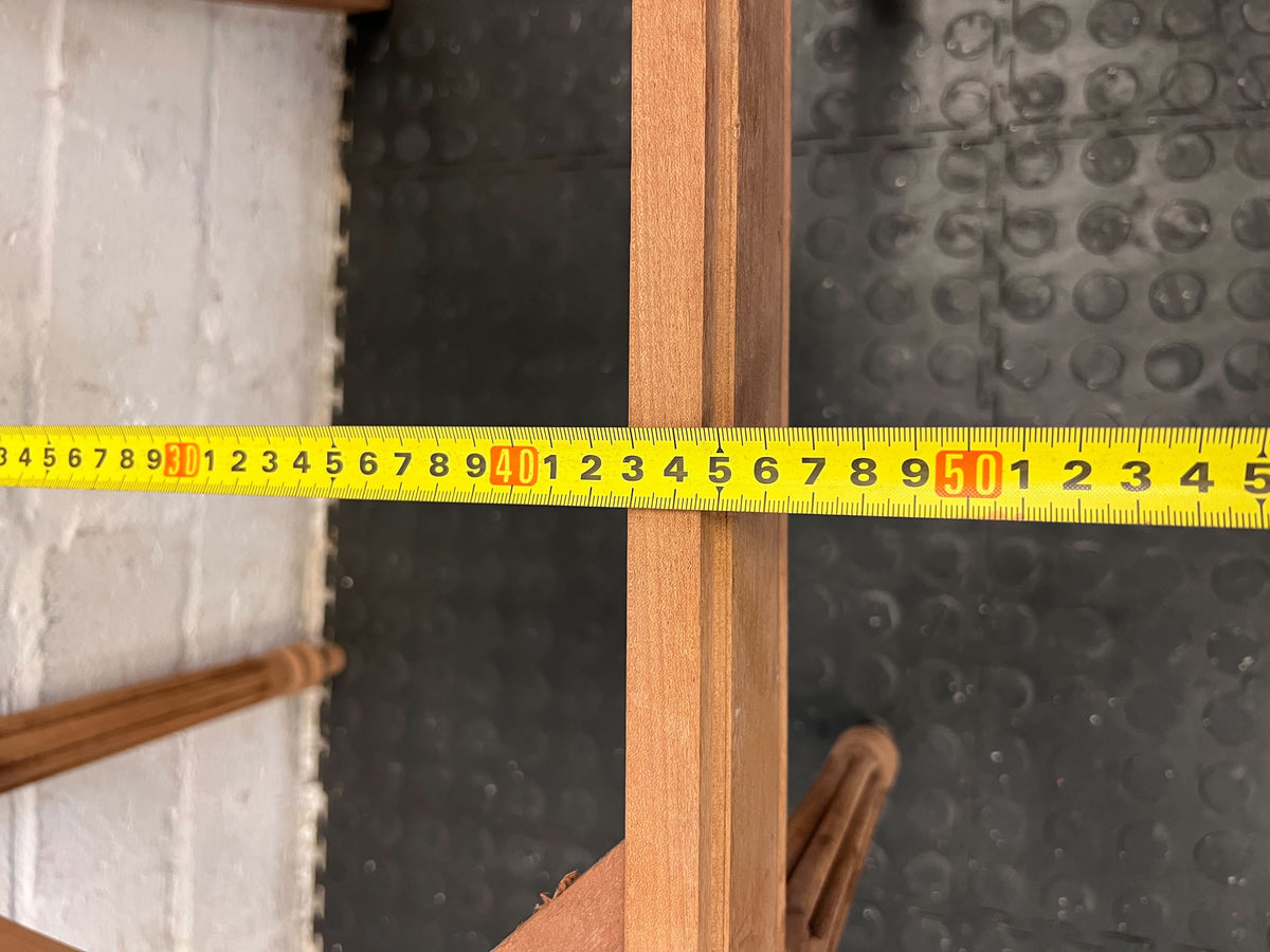 Vintage Wooden Dining Chair Frame – Elegant Carved Design, Minor Damage - 2ndhandwarehouse.com