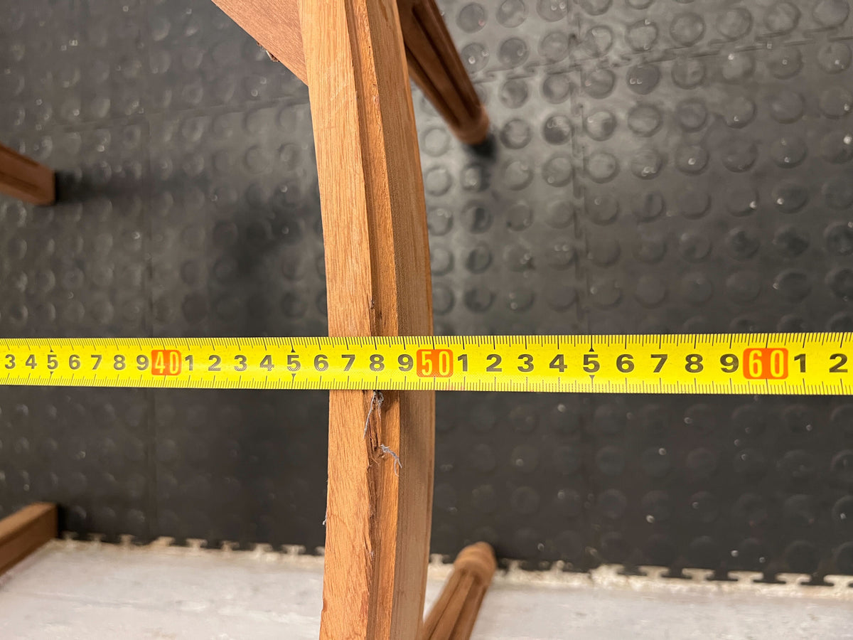 Vintage Wooden Dining Chair Frame – Elegant Carved Design, Minor Damage - 2ndhandwarehouse.com