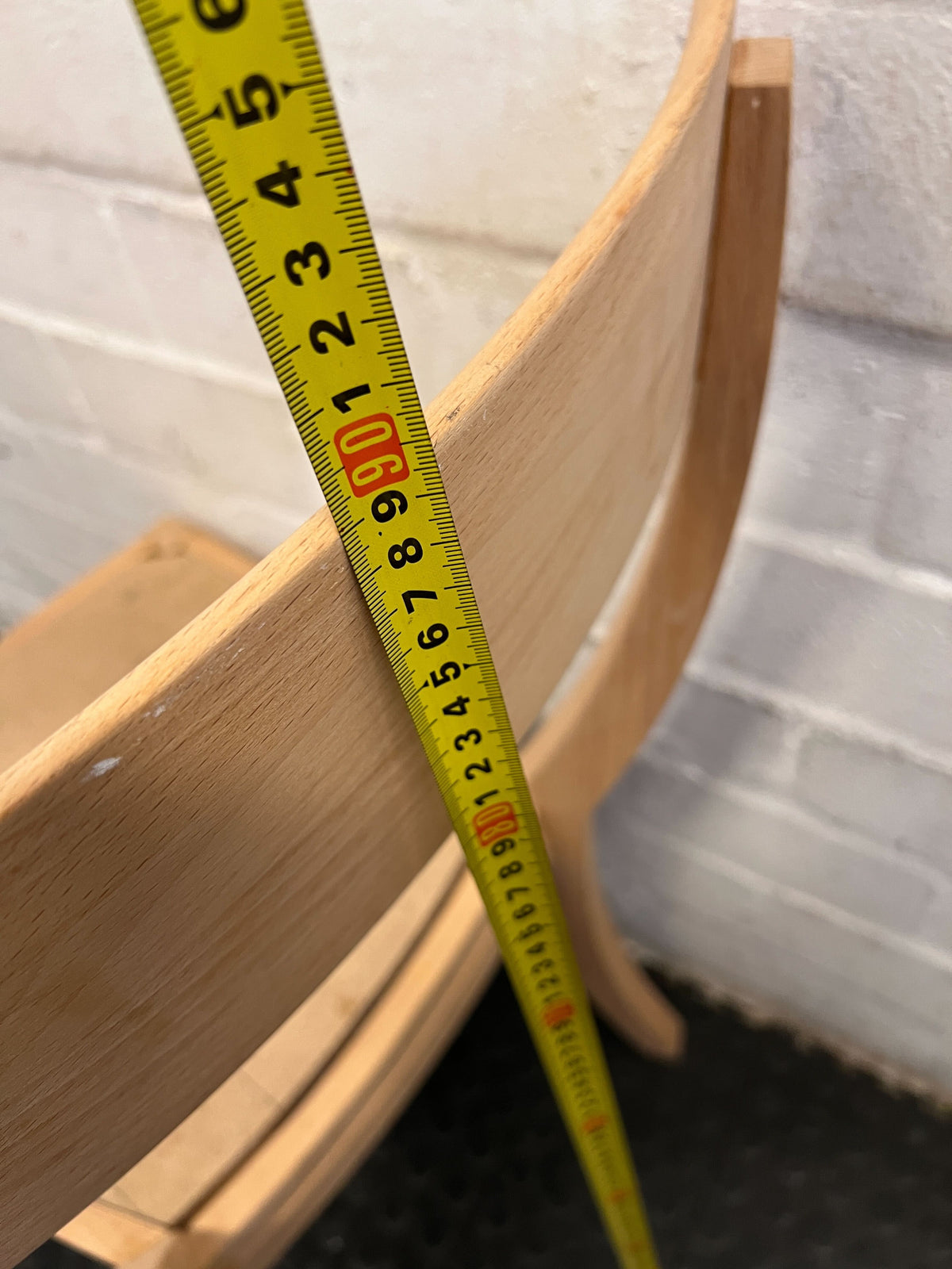 Stylish Beechwood Dining Chair with Minor Wear and Natural Finish - 2ndhandwarehouse.com