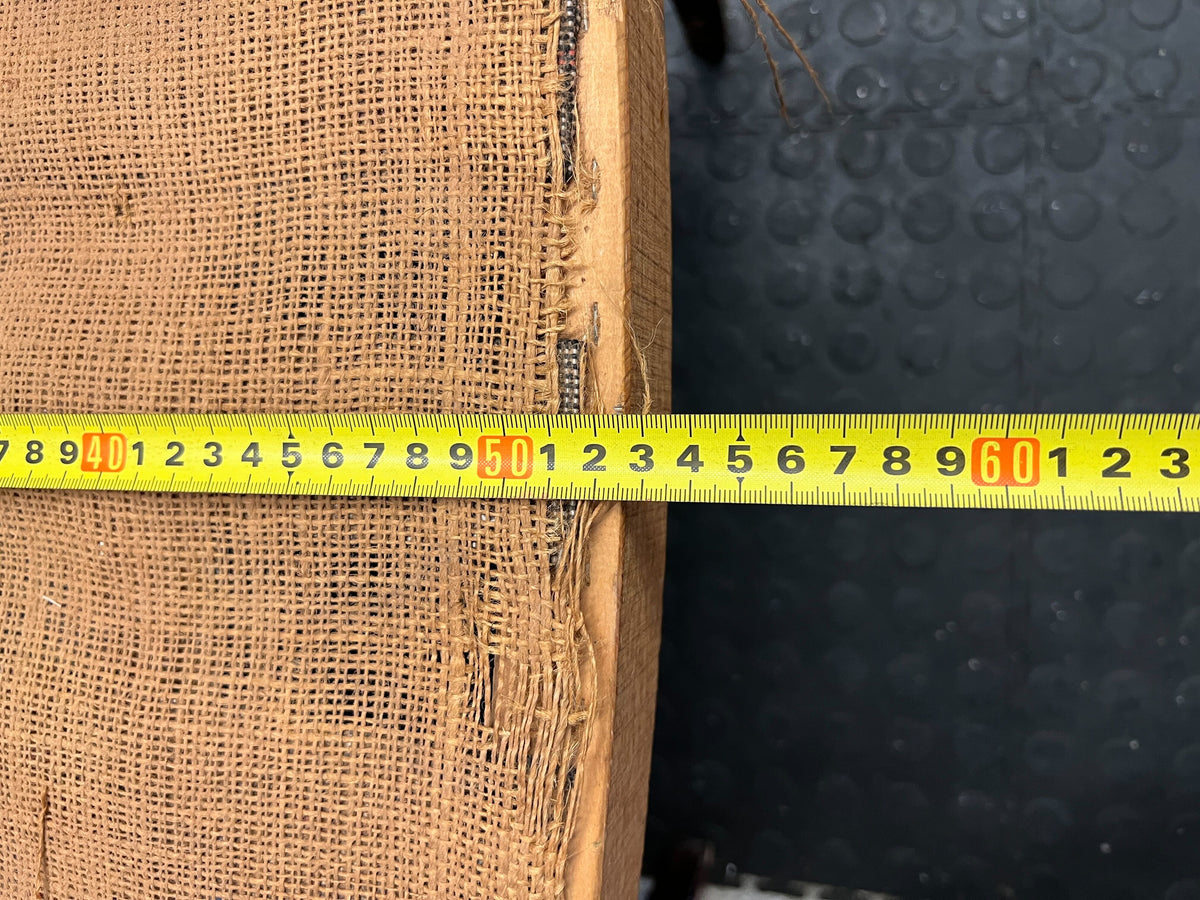 Vintage Wooden Armchair Frame – Rustic Style, Needs Upholstery - 2ndhandwarehouse.com