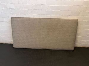 Stylish Grey Upholstered Queen Headboard - 180 x 90cm - REDUCED