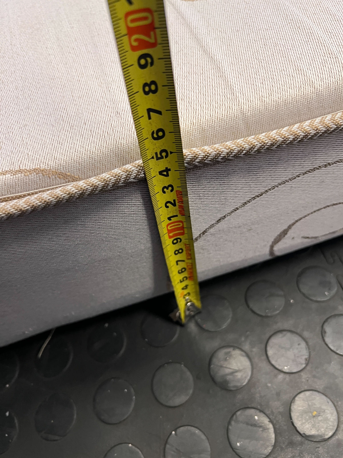 Double Foam Mattress with Decorative Swirl Pattern – Slight wear