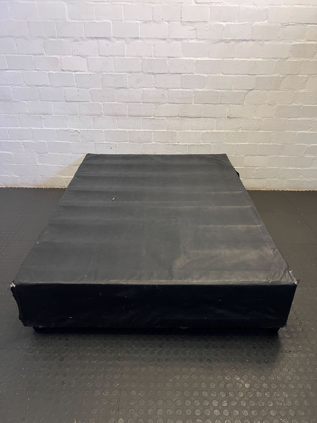Stylish Black Double Bed Base – Minor Wear
