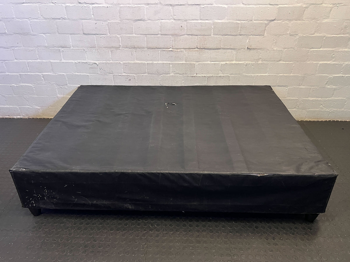 Stylish Black Double Bed Base – Minor Wear