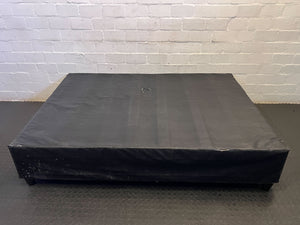 Stylish Black Double Bed Base – Minor Wear