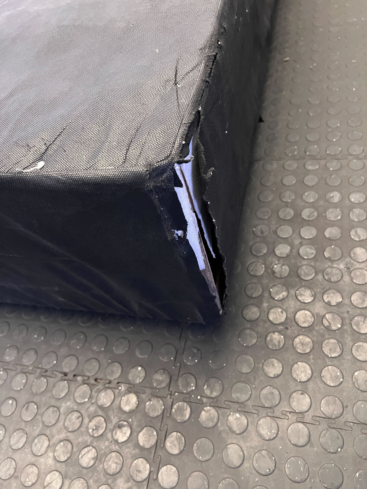 Stylish Black Double Bed Base – Minor Wear