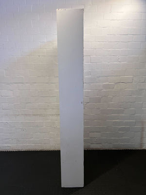 Stylish White Wooden Display Cabinet with Glass Shelves - REDUCED