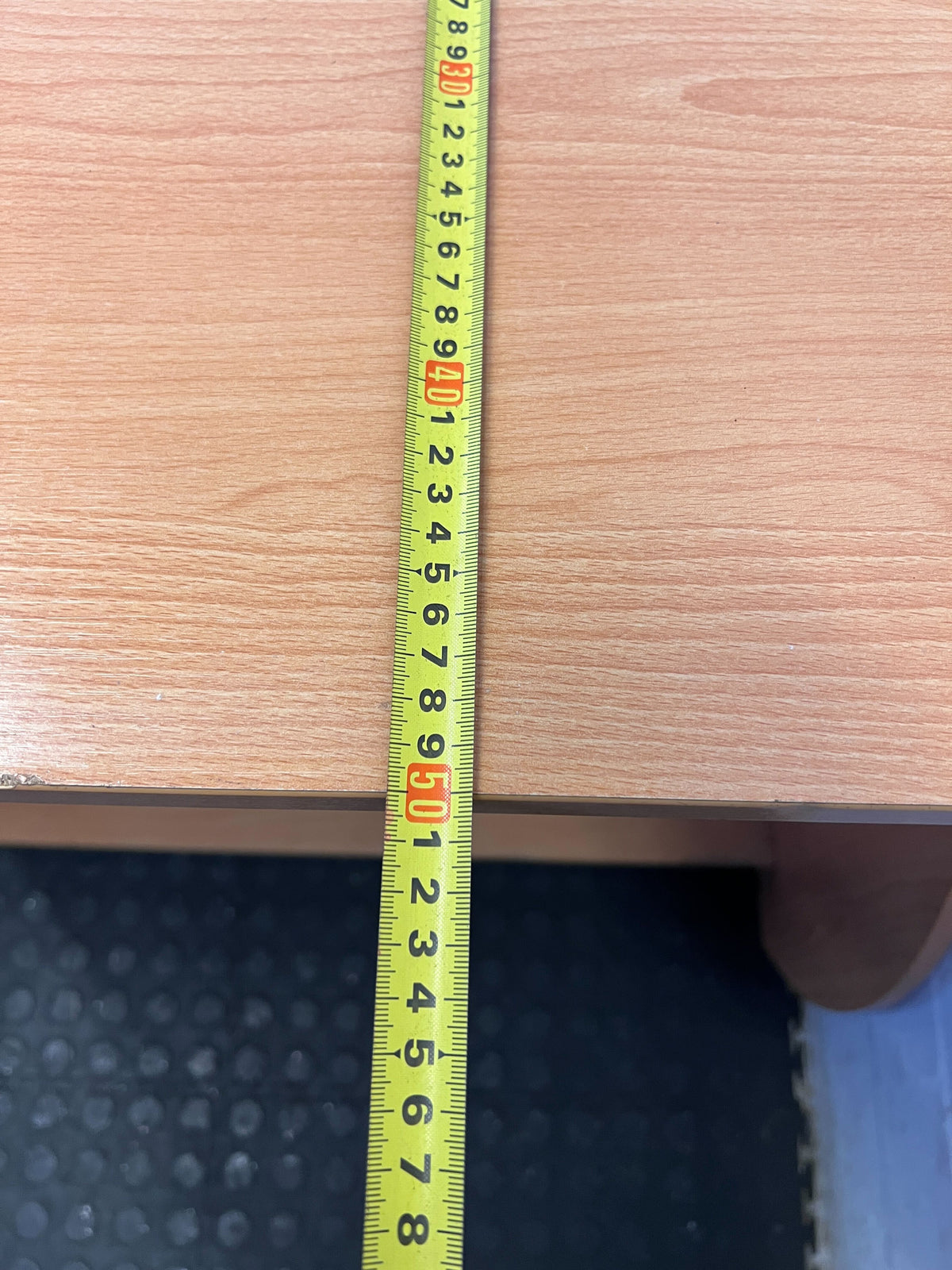 Sleek Curved Wooden Console Table – Light Oak Finish