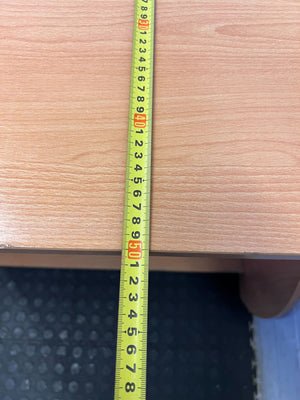 Sleek Curved Wooden Console Table – Light Oak Finish