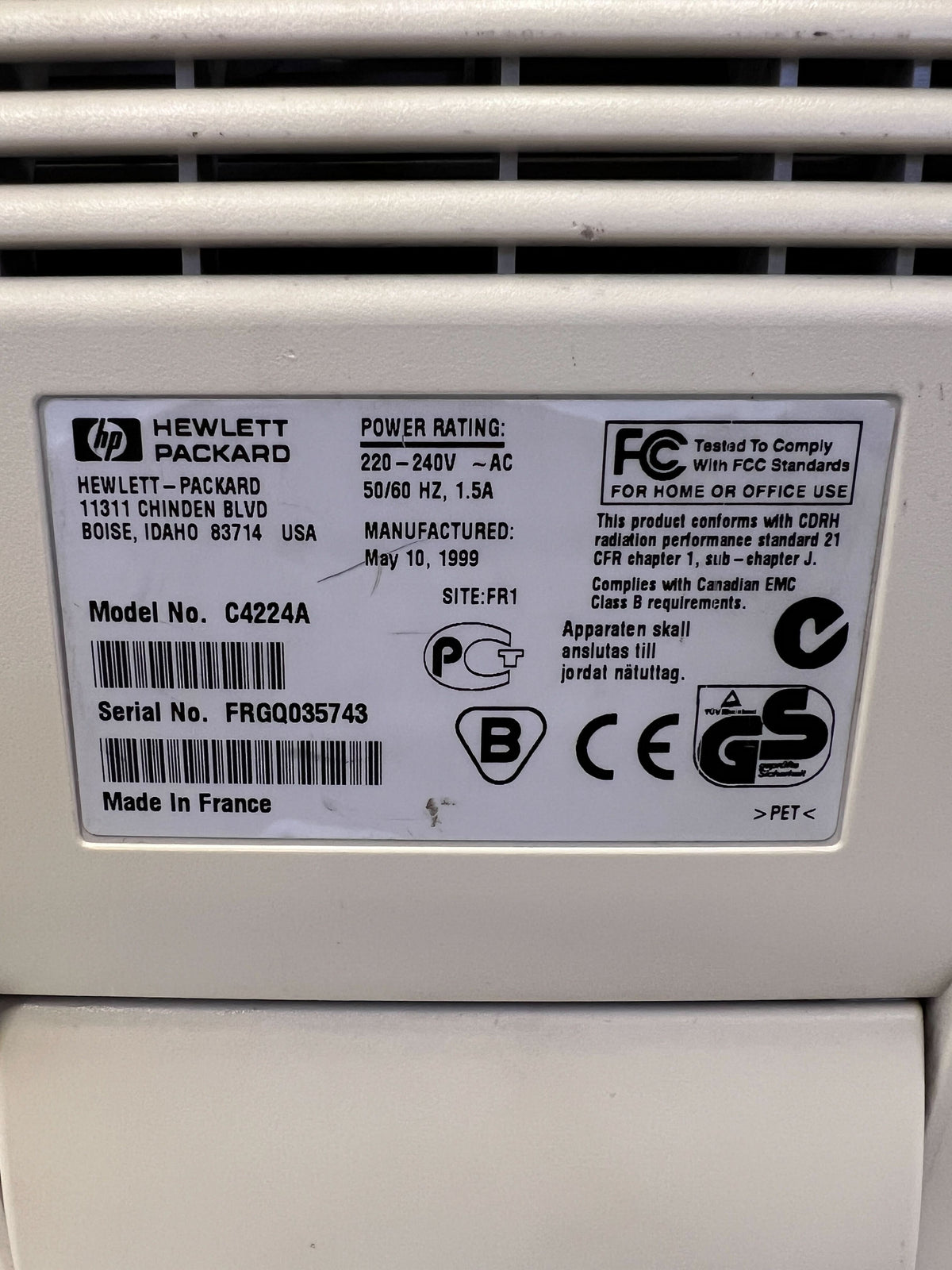 HP LaserJet 1100 Printer - Reliable, Vintage, Grey, Good Condition