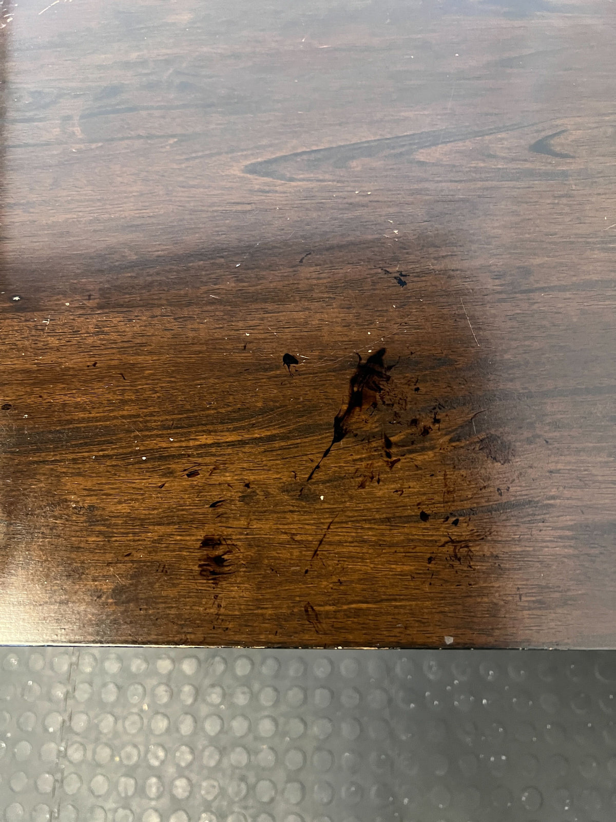 Chic Dark Brown Square Wooden Dining Table - Minimal Wear - REDUCED