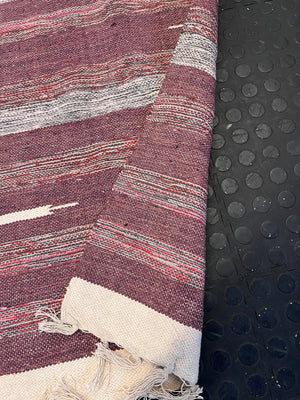 Stylish Handwoven Multicolor Runner Rug - Minor Signs of Wear