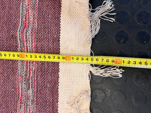 Stylish Handwoven Multicolor Runner Rug - Minor Signs of Wear