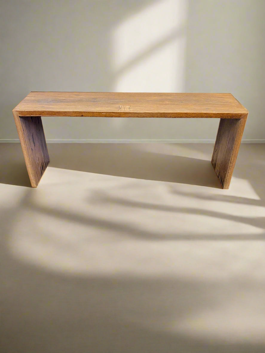 Rustic Wooden Console Table - Minimalist Design with Natural Finish