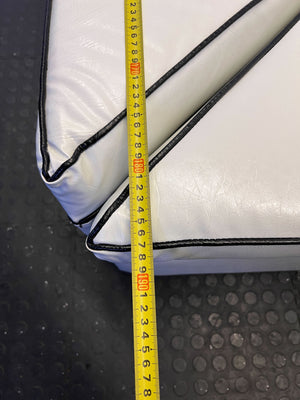 Stylish White Leather Lounge Seat with Unique Design