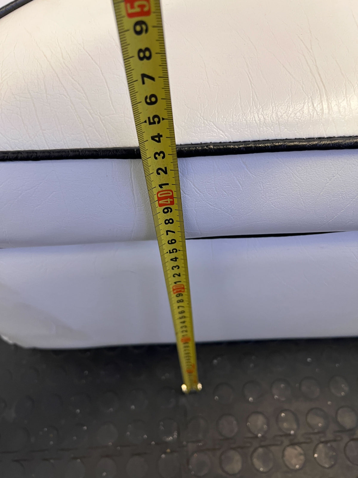 Stylish White Leather Lounge Seat with Unique Design