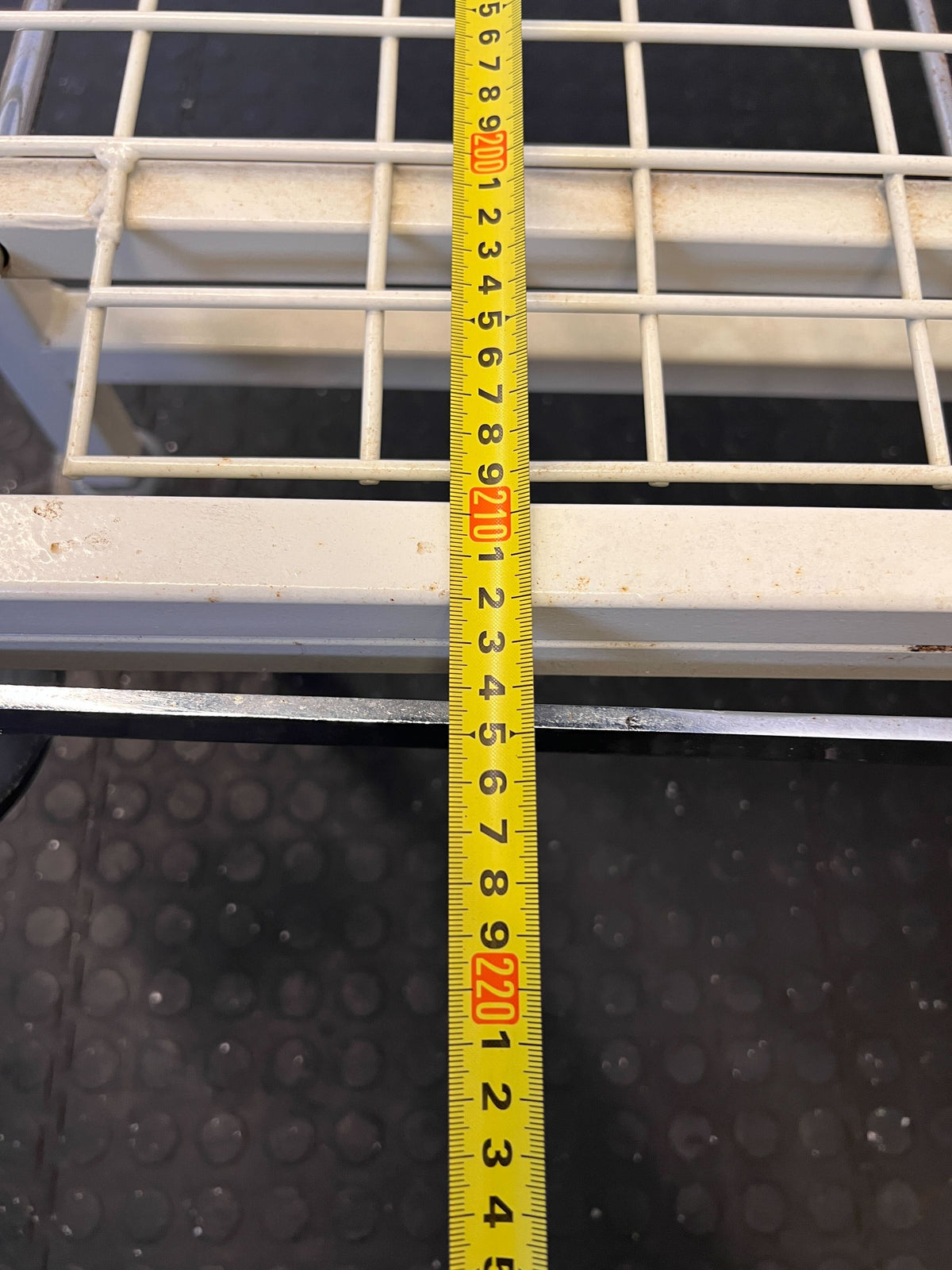 Sturdy White Metal Hospital Bed with Wheels