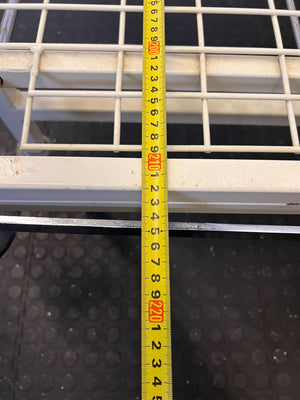 Sturdy White Metal Hospital Bed with Wheels