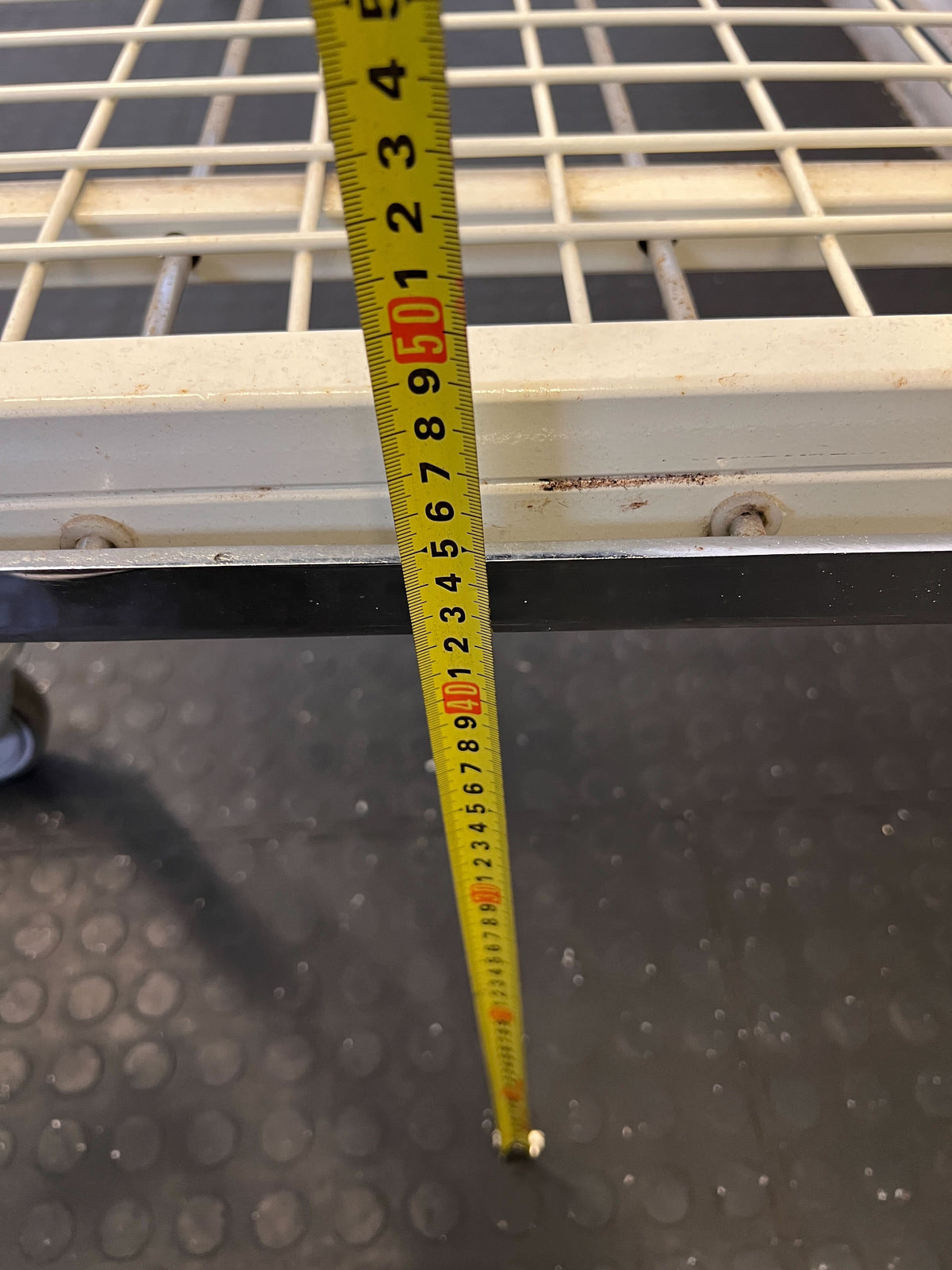 Sturdy White Metal Hospital Bed with Wheels