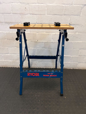 RYOBI Folding Workbench - Sturdy Blue Frame with Minor Scratches