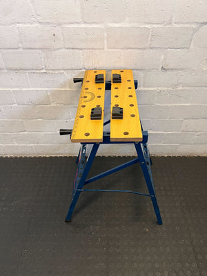 RYOBI Folding Workbench - Sturdy Blue Frame with Minor Scratches