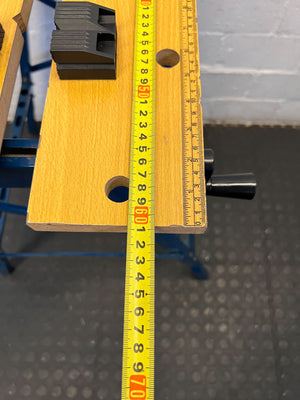 RYOBI Folding Workbench - Sturdy Blue Frame with Minor Scratches