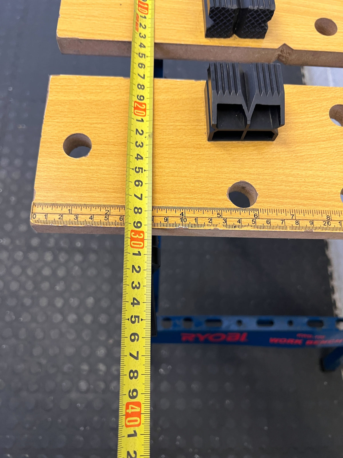 RYOBI Folding Workbench - Sturdy Blue Frame with Minor Scratches