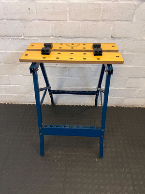 RYOBI Folding Workbench - Sturdy Blue Frame with Minor Scratches