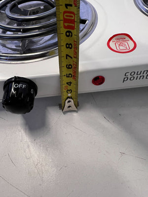 Portable Double Burner Electric Hot Plate - Counter Point, White