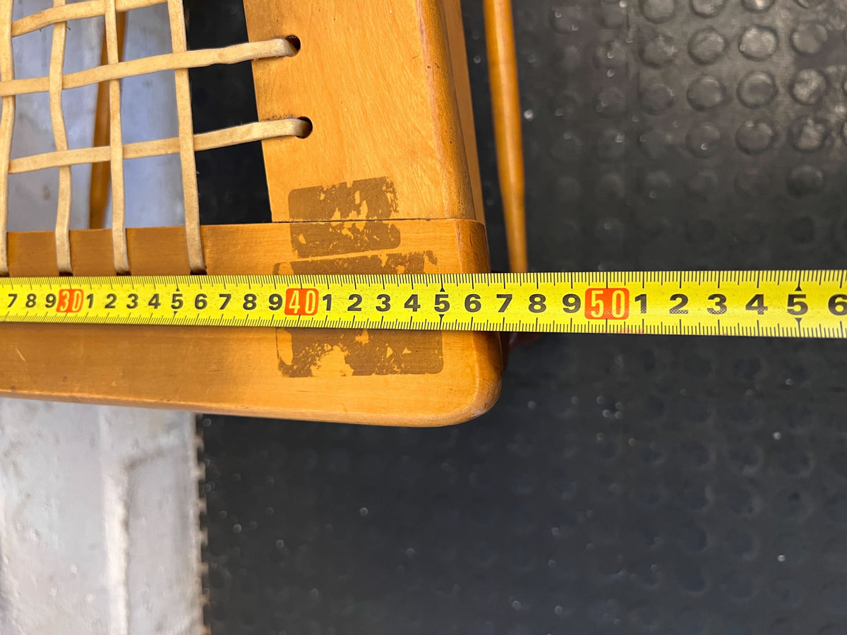 Vintage Wooden Chair with Stripped Seat – Classic Charm - Reduced